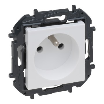 Legrand - raamita kodune pistikupesa NILOE STEP 250V valge