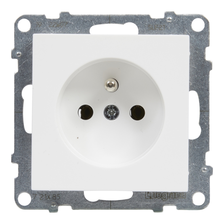 Legrand - Raamita kodune pistikupesa SUNO 250V valge