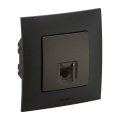 Legrand - RJ45 Etherneti pistikupesa raamiga NILOE, must