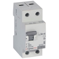 Legrand - RX3 2-pooleline jääkvoolukaitse 2P 25 A 30 mA AC