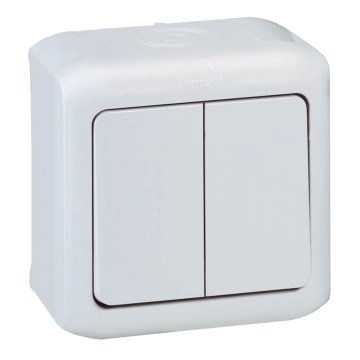 Legrand - Seinale paigaldatav sarjalüliti č. 5 FORIX IP44 valge