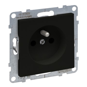 Legrand - SUNO raamita kodune pistikupesa 250V must
