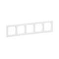 Legrand - SUNO viiekohaline katteplaat, valge
