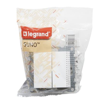 Legrand - Topelt seerialüliti č. 5 raamita SUNO valge