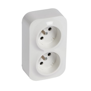 Legrand - Topelt seinapistikupesa koduseks kasutamiseks FORIX 250V valge