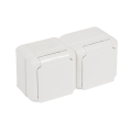 Legrand - Topeltpistikupesa koduseks kasutamiseks FORIX 250V IP44 valge