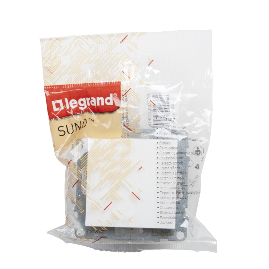 Legrand - Ühepoolne lüliti nr 1/0 raamita SUNO valge