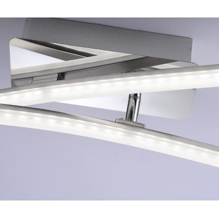 Leuchten Direkt 11270-55 - LED Pinnale kinnitatav lühter SIMON 2xLED/5W/230V matt kroom