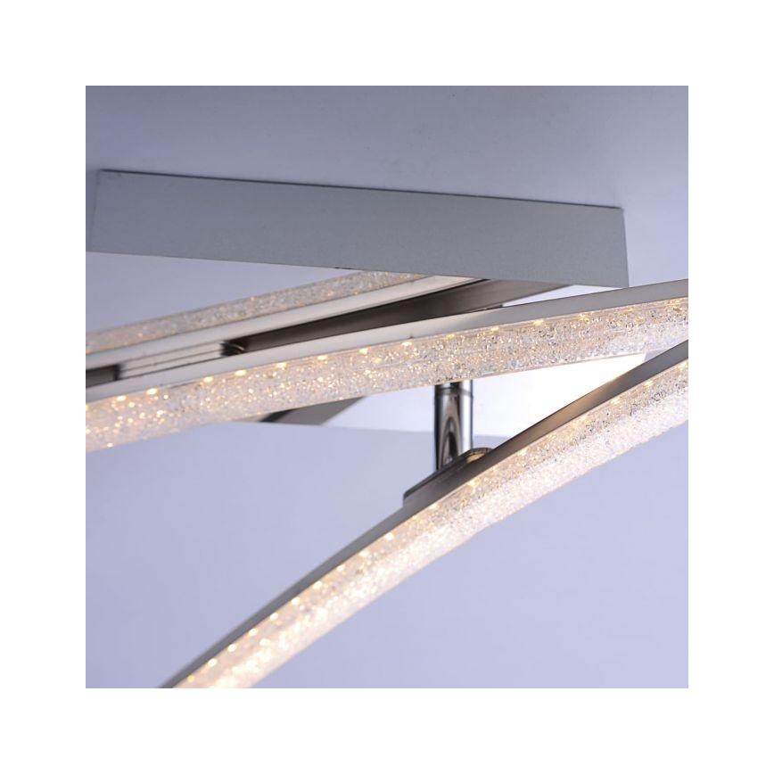 Leuchten Direkt 11290-17 - LED Pinnale kinnitatav lühter SIMON 2xLED/5W/230V läikiv kroom