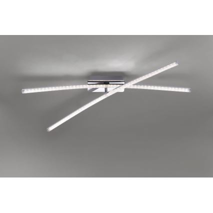 Leuchten Direkt 11292-17 - LED Pinnale kinnitatav lühter SIMON 2xLED/8W/230V läikiv kroom