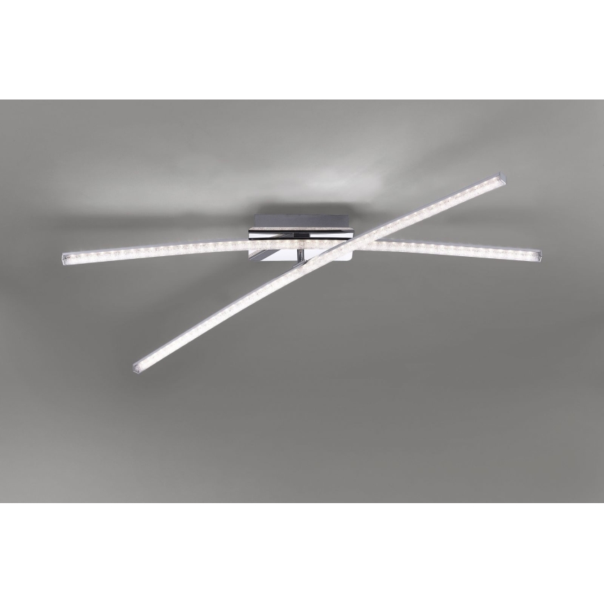 Leuchten Direkt 11292-17 - LED Pinnale kinnitatav lühter SIMON 2xLED/8W/230V läikiv kroom