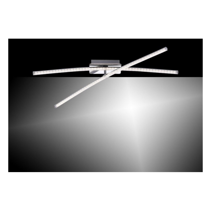 Leuchten Direkt 11292-17 - LED Pinnale kinnitatav lühter SIMON 2xLED/8W/230V läikiv kroom