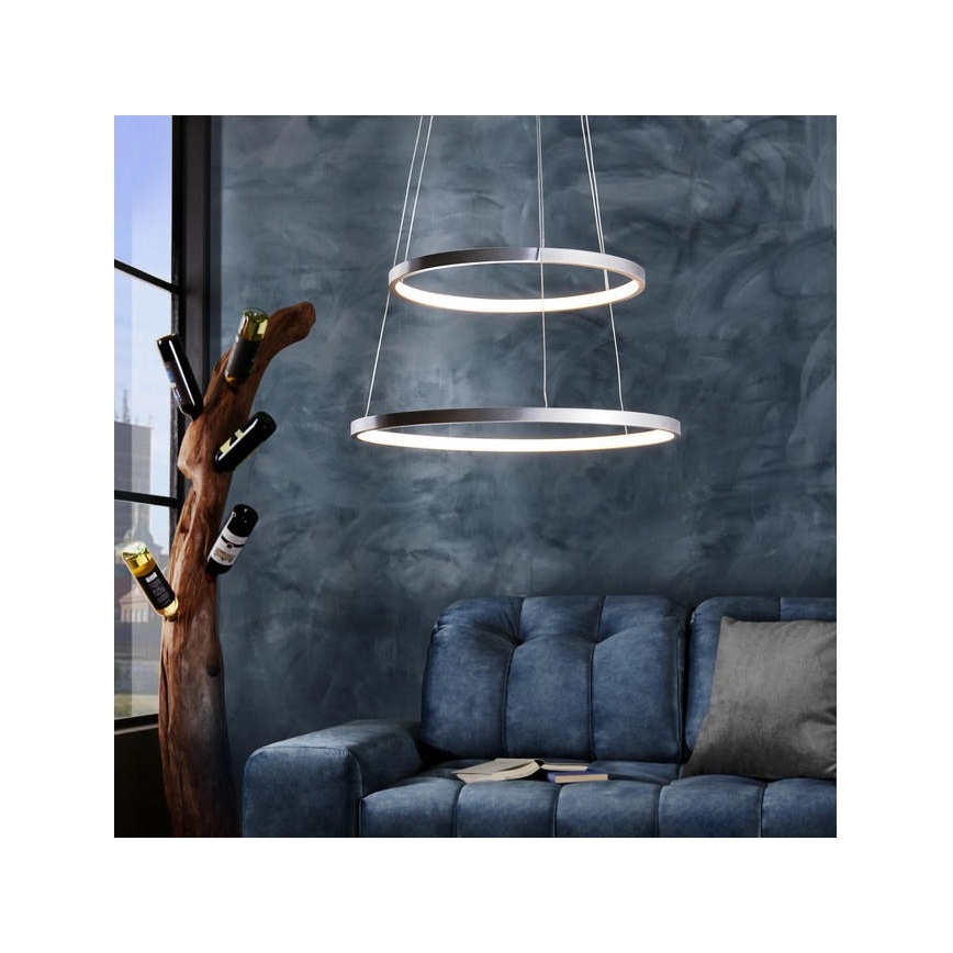 Leuchten Direkt 11525-21 - LED Lühter CIRCLE 1xLED/15W/230V + LED/25W