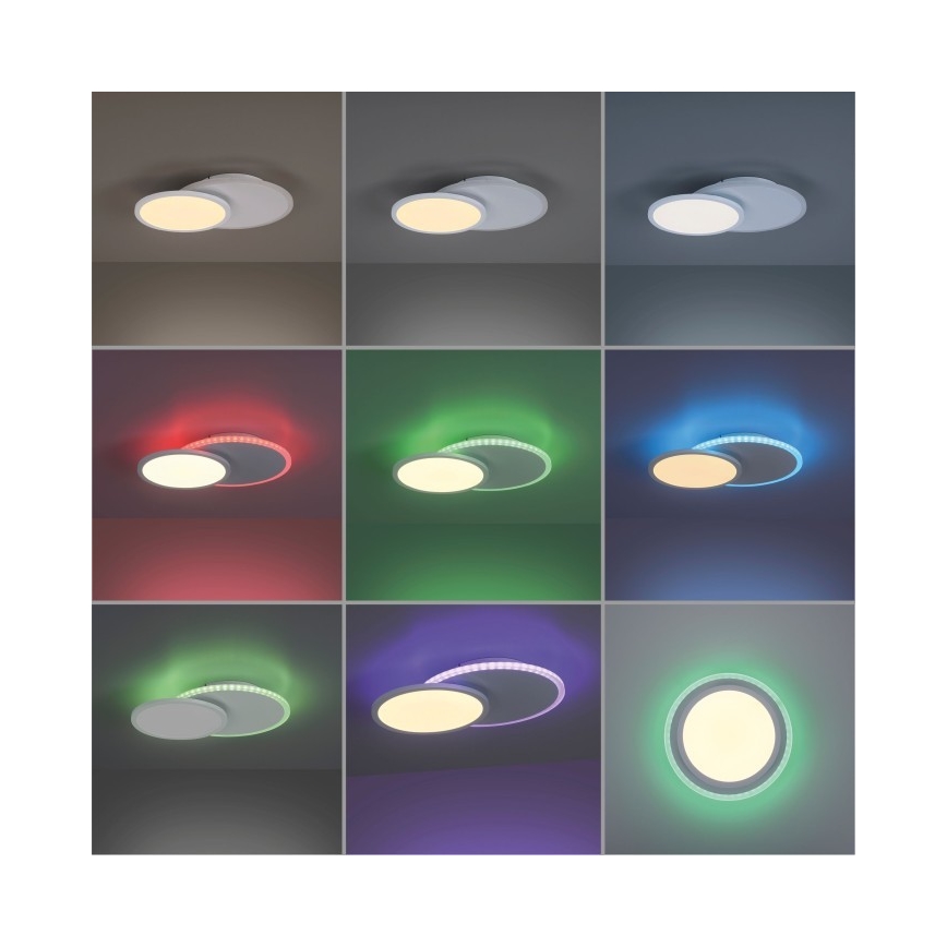 Leuchten Direkt 11662-16 - RGB LED Hämardatav laevalgusti ARENDA LED/21W/230V + kaugjuhtimispult