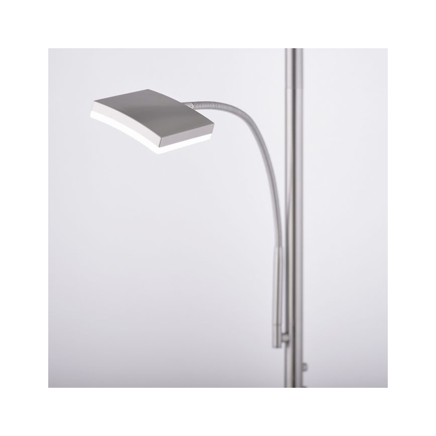 Leuchten Direkt 11725-55 - LED Hämardatav puutetundlik põrandalamp RUBEN 2xLED/11W/230V + LED/4W