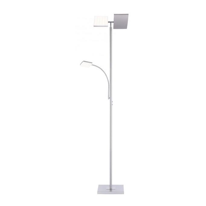 Leuchten Direkt 11725-55 - LED Hämardatav puutetundlik põrandalamp RUBEN 2xLED/11W/230V + LED/4W