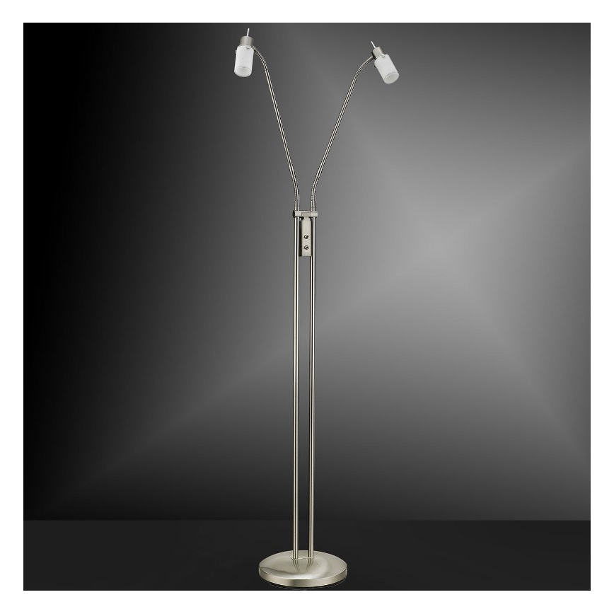 Leuchten Direkt 11937-55 - LED Põrandalamp MAX LED 2xGU10/4W/230V