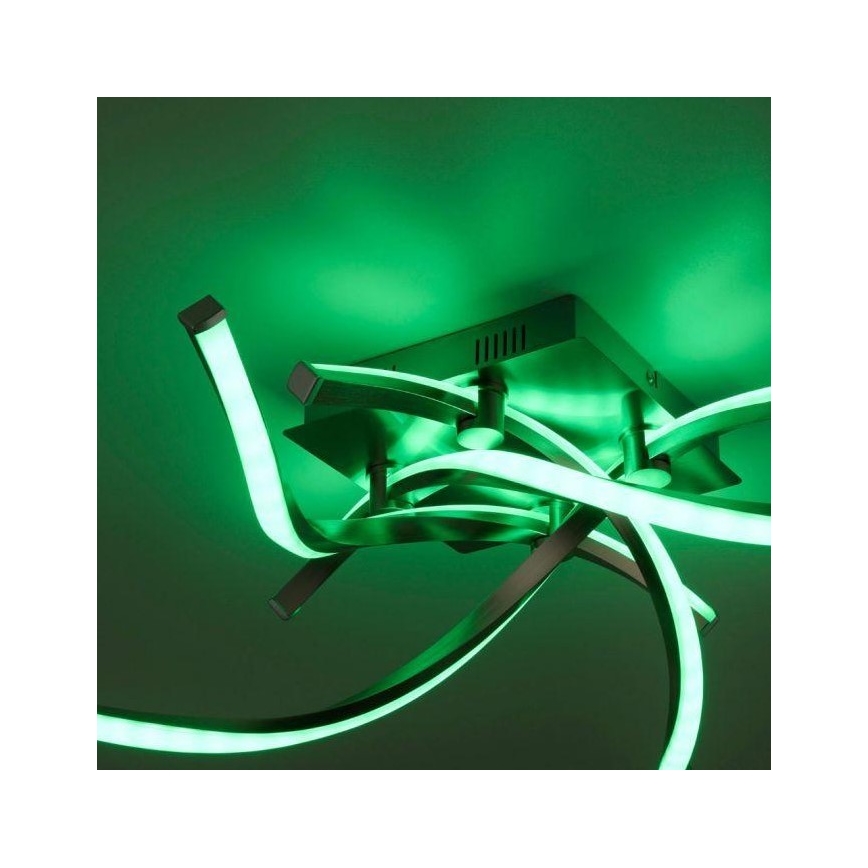 Leuchten Direkt 11995-55 - LED RGB Hämardatav pinnale kinnitatav lühter SWING LED/24,4W/230V 2700-5000K + pult