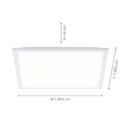 Leuchten Direkt 12200-16 - LED Laevalgusti FLAT LED/17W/230V