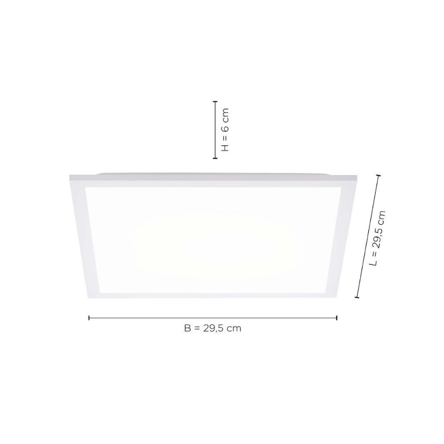 Leuchten Direkt 12200-16 - LED Laevalgusti FLAT LED/17W/230V