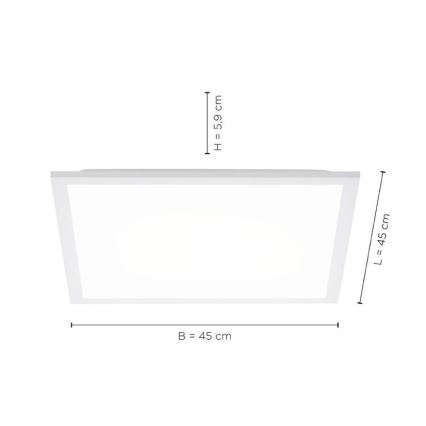 Leuchten Direkt 12201-16 - LED Laevalgusti FLAT LED/22W/230V