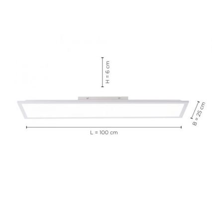 Leuchten Direkt 12204-16 - LED Pinnale kinnitatav paneel FLAT LED/24W/230V