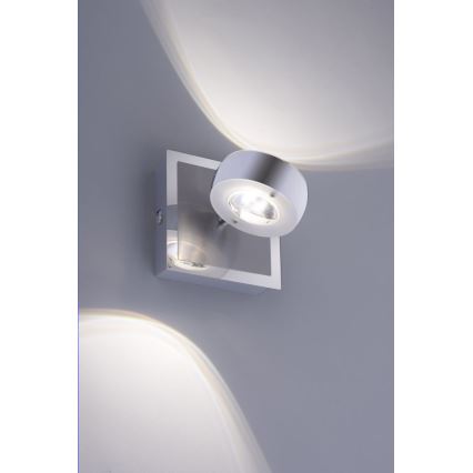 Leuchten Direkt 12471-55 -LED RGBW Hämardatav kohtvalgusti seinale OPTI LED/6W/230V 2700-5000K + pult