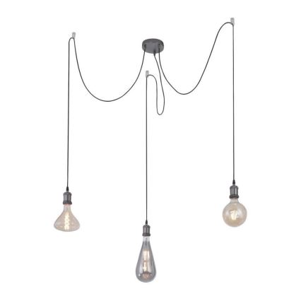 Leuchten Direkt 13571-18 - Lühter DIY 3xE27/60W/230V ämblik must