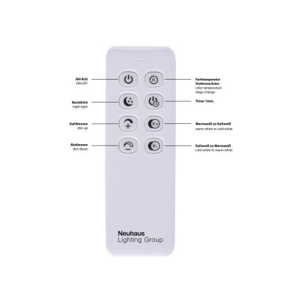 Leuchten Direkt 14017-55 - LED Hämardatav laevalgusti IVEN 2xLED/20W/230V + Pult