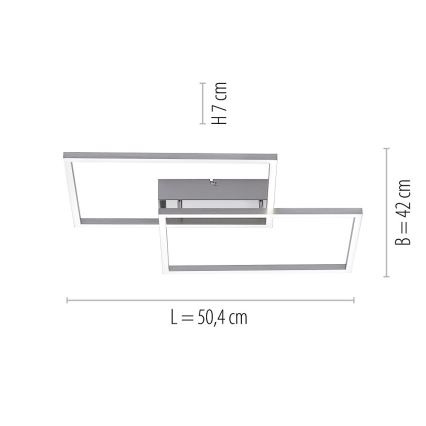 Leuchten Direkt 14018-55 - LED Hämardatav kinnitatav lühter IVEN 2xLED/15W/230V