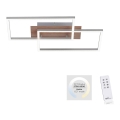 Leuchten Direkt 14018-78 - LED Hämardatav laevalgusti IVEN 2xLED/15W/230V tamm + kaugjuhtimispult