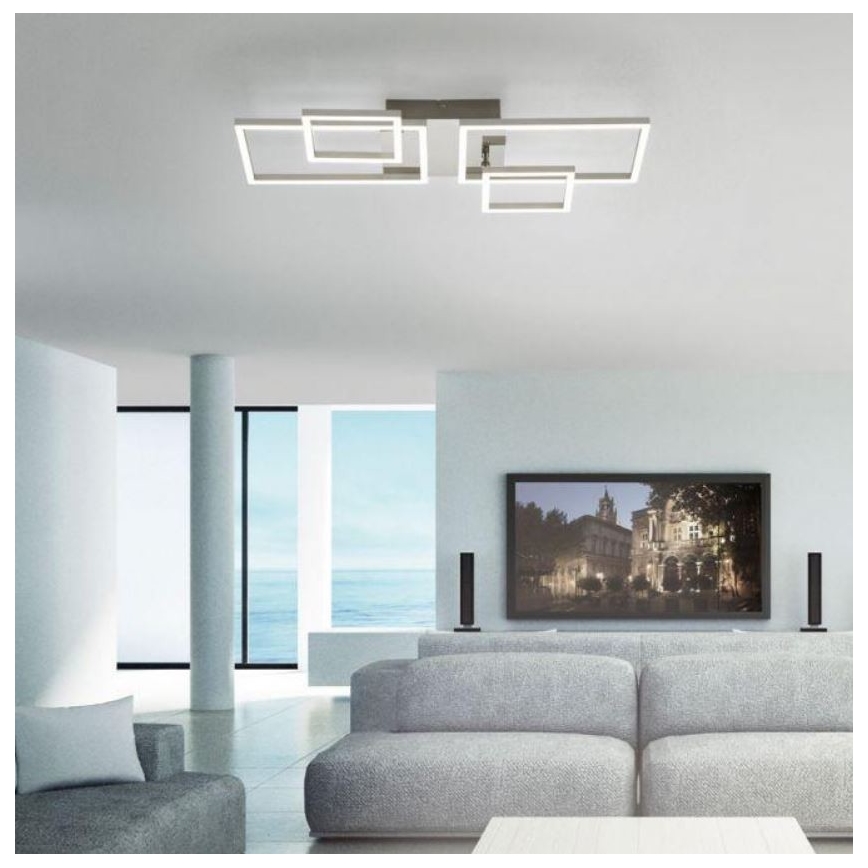 Leuchten Direkt 14030-55 - LED Pinnale paigaldatav lühter IVEN 2xLED/12W/230V + 2xLED/5,5W