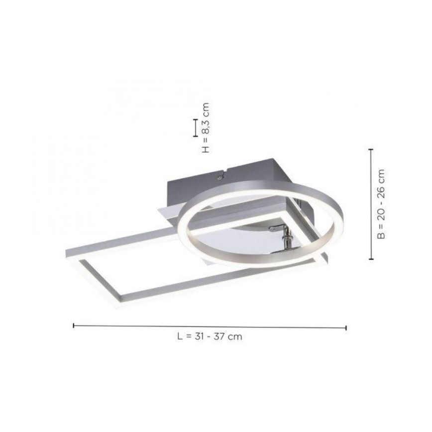 Leuchten Direkt 14031-55 - LED Laevalgusti IVEN LED/18W/230V