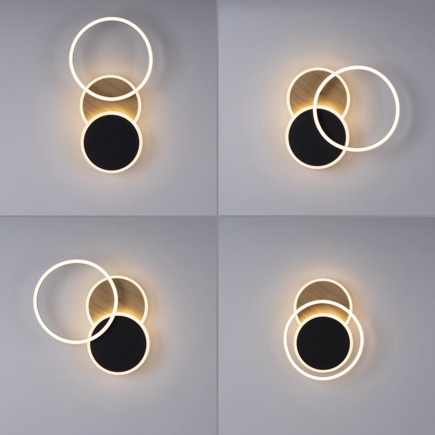 Leuchten Direkt 14116-78 - LED Laevalgusti SEVENT LED/25,5W/230V must/pruun