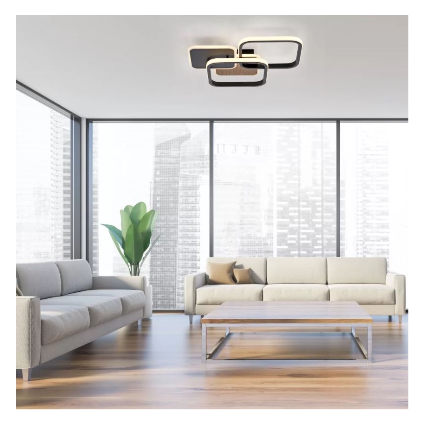Leuchten Direkt 14117-78 - LED Laevalgusti SEVENT LED/36W/230V must/pruun