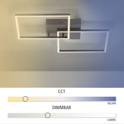 Leuchten Direkt 14141-18 - LED Hämardatav laevalgusti IVEN 2xLED/134W/230V + Pult