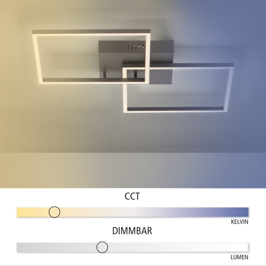 Leuchten Direkt 14141-18 - LED Hämardatav laevalgusti IVEN 2xLED/134W/230V + Pult