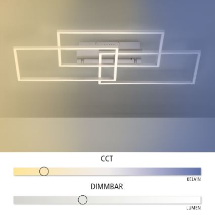 Leuchten Direkt 14150-55 - LED Hämardatav laevalgusti IVEN 3xLED/13W/230V + Pult