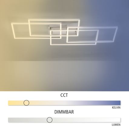 Leuchten Direkt 14151-55 - LED Hämardatav laevalgusti IVEN 4xLED/12W/230V + Pult