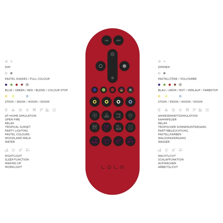 Leuchten Direkt 14281-16 - LED RGB Hämardatav laevalgusti NAOMI LED/51,8W/230V Tuya + Pult
