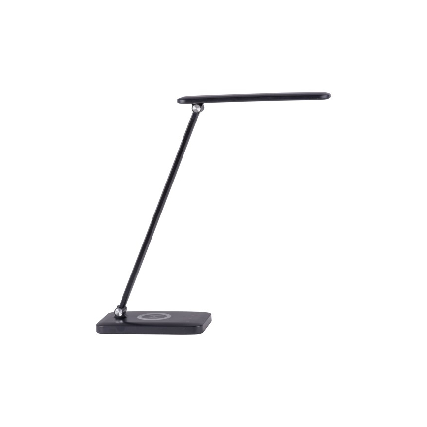 Leuchten Direkt 14415-16 - LED Hämardatav puutetundlik laualamp juhtmevaba laadimisega FLORENTINA LED/5W/230V 3000-5000K must + USB