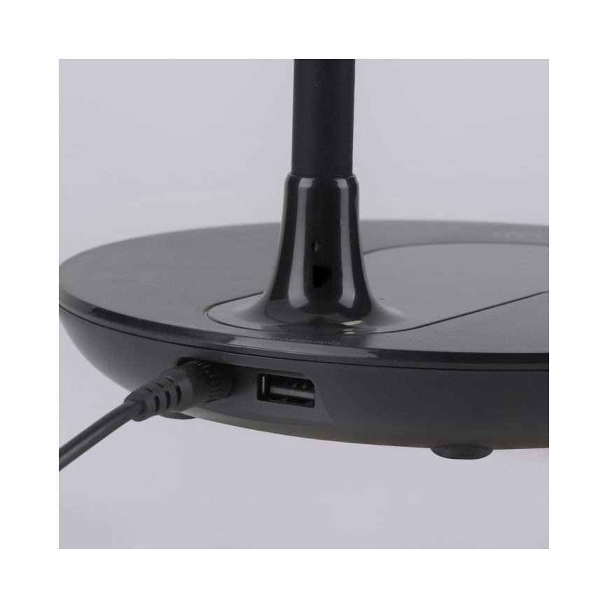 Leuchten Direkt 14416-18 - LED Hämardatav puutetundlik laualamp juhtmevaba laadimisega ASTRID LED/5W/230V 3000/4000/5500K + USB