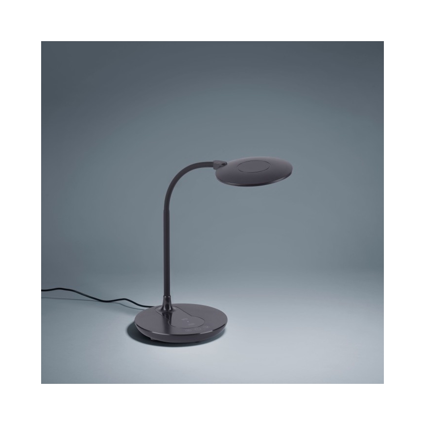 Leuchten Direkt 14416-18 - LED Hämardatav puutetundlik laualamp juhtmevaba laadimisega ASTRID LED/5W/230V 3000/4000/5500K + USB