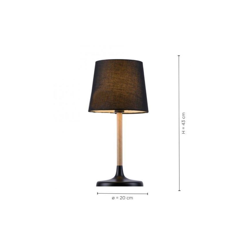 Leuchten Direkt 14423-18 - Laualamp NIMA 1xE14/40W/230V must