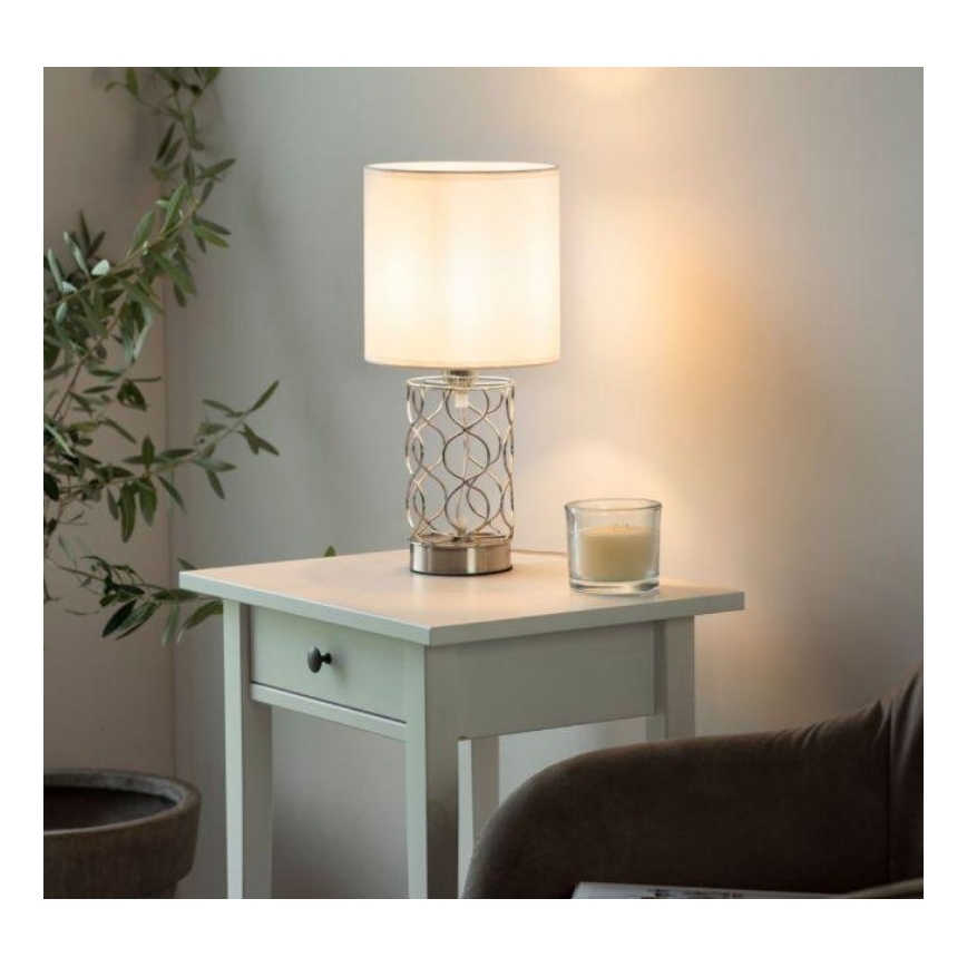Leuchten Direkt 14615-55 - Laualamp DEVA 1xE14/40W/230V matt kroom