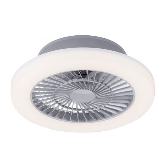 Leuchten Direkt 14645-55 - LED Valgusti ventilaatoriga LEONARD LED/27W/230V