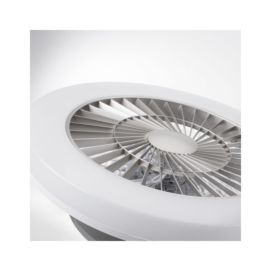Leuchten Direkt 14645-55 - LED Valgusti ventilaatoriga LEONARD LED/27W/230V