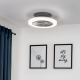 Leuchten Direkt 14645-55 - LED Valgusti ventilaatoriga LEONARD LED/27W/230V