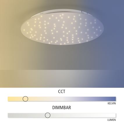 Leuchten Direkt 14673-55 - LED Hämardatav laevalgusti SPARKLE LED/18W/230V + Pult