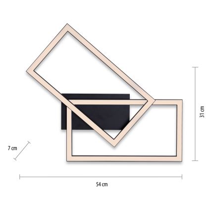 Leuchten Direkt 14692-18 - LED Hämardatav laevalgusti IVEN LED/36W/230V